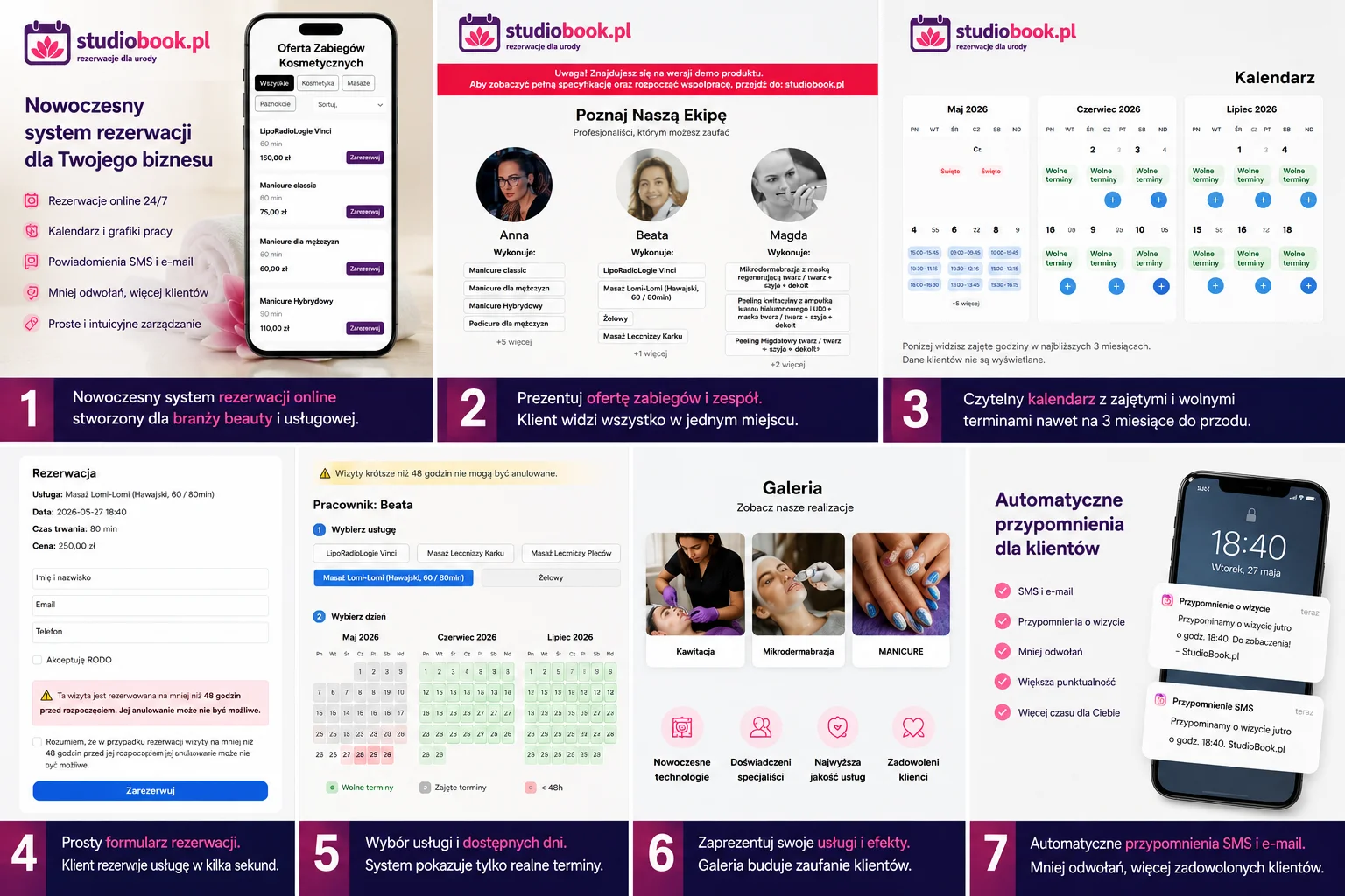 System rezerwacji online dla branży beauty